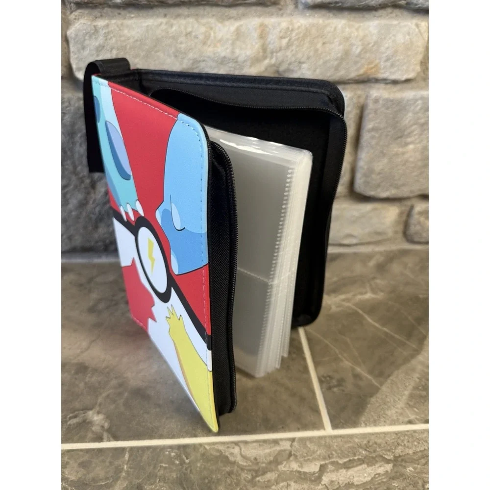 Pokémon Trading Card Binder - 4-Pocket Collector's Album with Wrist Strap 400